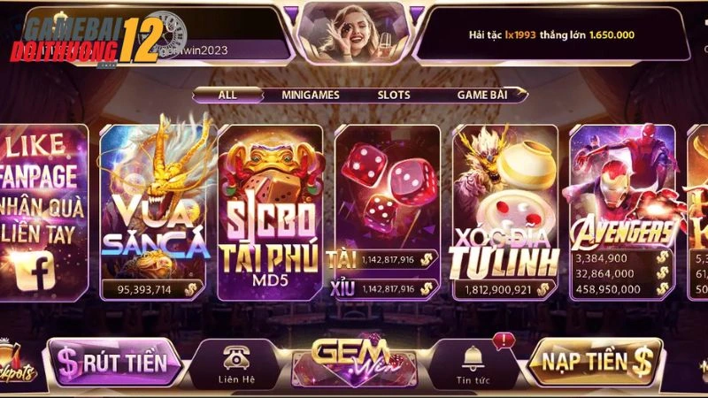 Khám phá kho game hấp dẫn tại Gemwin 